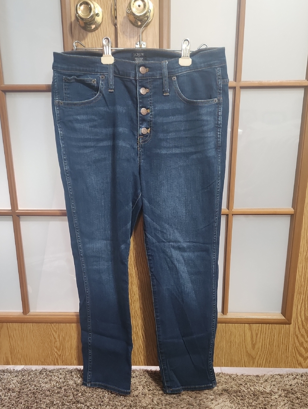J Crew Womens High Rise Vintage Straight Jeans Size 31